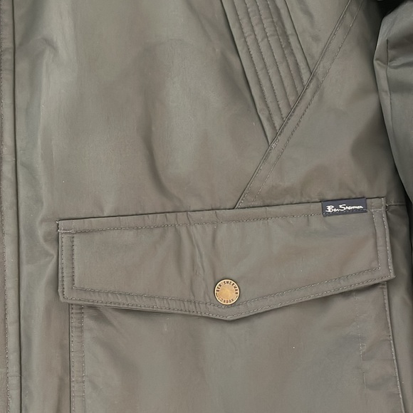 Ben Sherman Heavy Winter Jacket Coat Dark Green Size Medium - Picture 3 of 10
